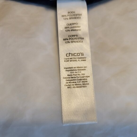 Chico's Zenergy Leggings Navy Activewear Athleisure Women Size XS to Small NWOT - Picture 16 of 16